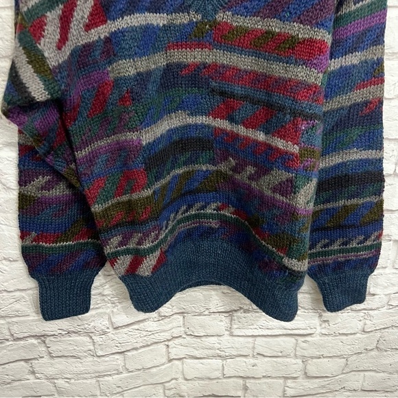Vintage Boston Traders Limited Edition Sweater Mens large graphic 100% Wool - Picture 4 of 6